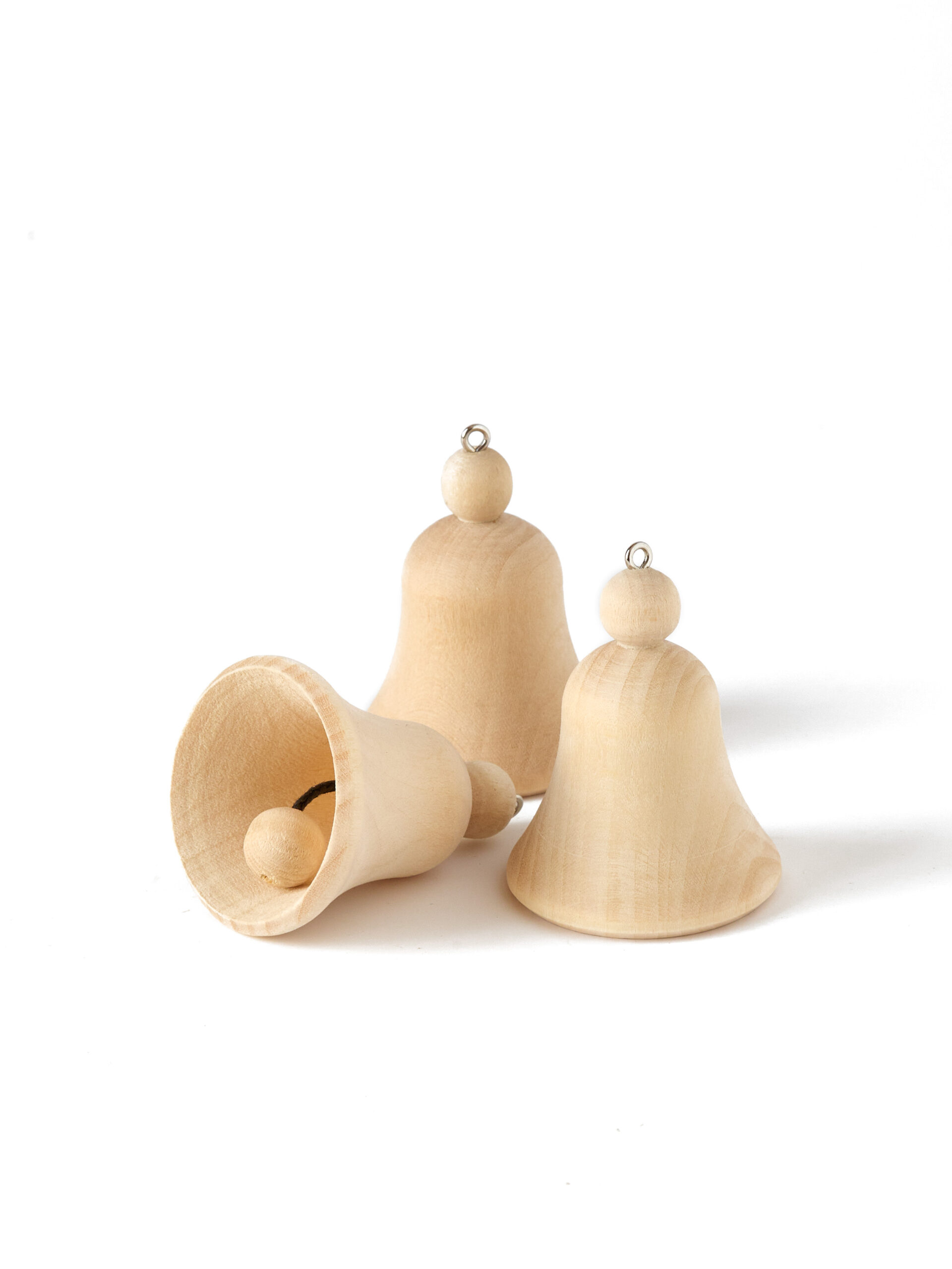 Колокольчик с язычком 3 шт. в упаковке/заготовка для творчества, росписи и декупажа